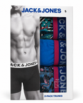 Boxeri JACK & JONES bărbați JACLAKELAND Trunks 3 Pack albastru