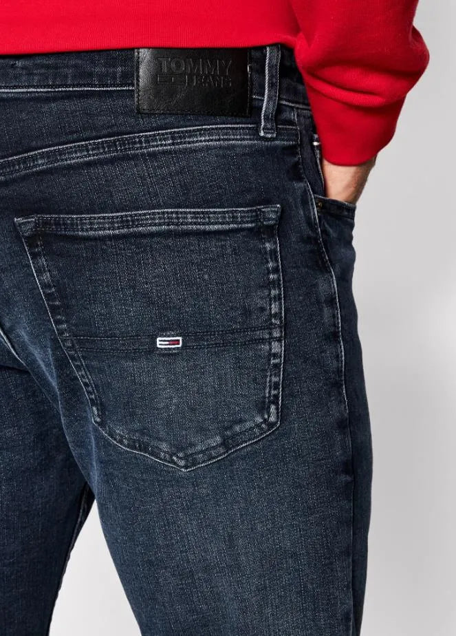 Blugi Bărbați Tommy Jeans Scanton Slim Denim Dark