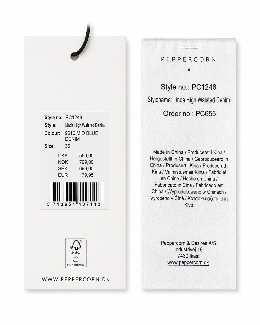Blugi damă Peppercorn Linda High Waisted