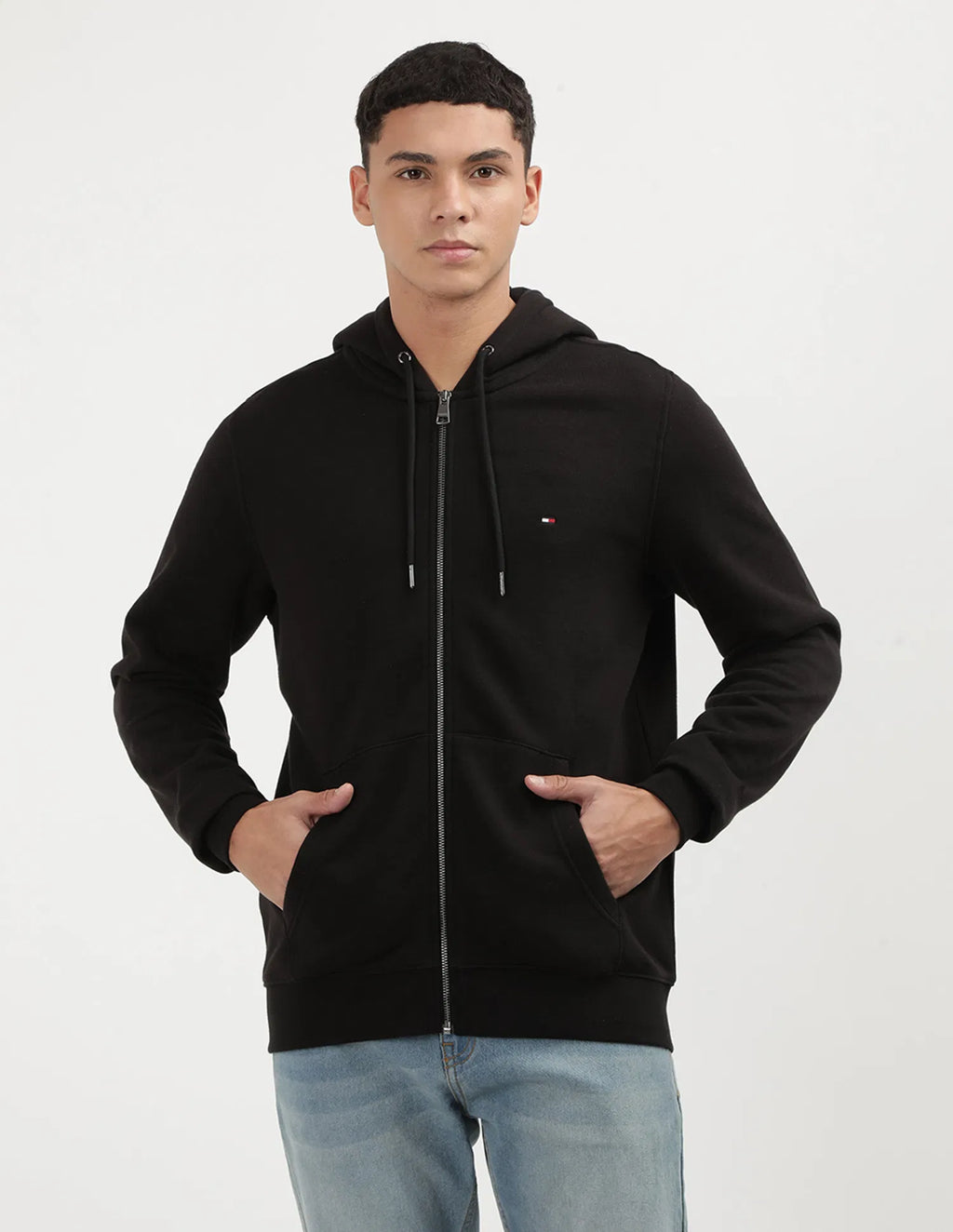 TOMMY HILFIGER Hanorac cu fermoar și glugă Classic