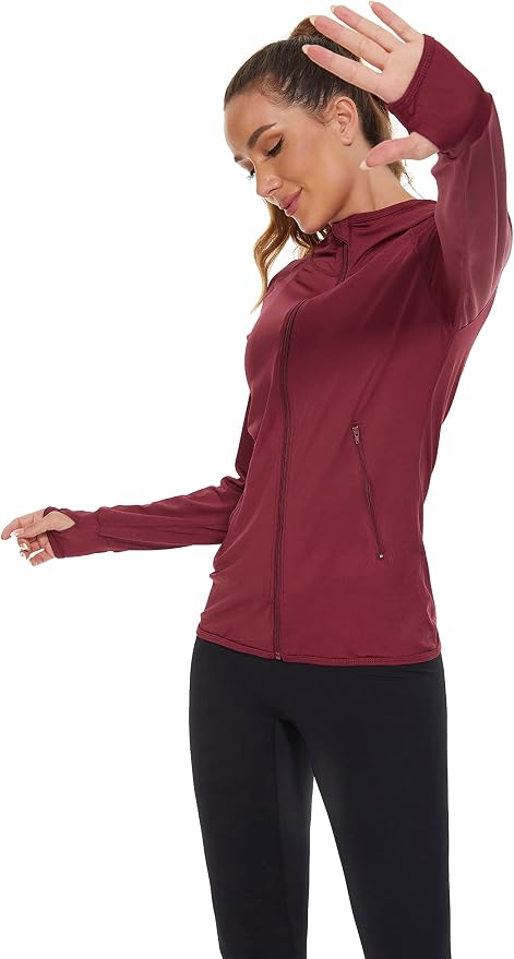 Hanorac AMZSPORT unisex cu fermoar vișiniu