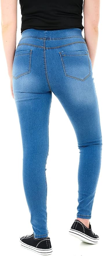 Blugi Jeggings Skinny Damă M17 – Mid Wash Blue