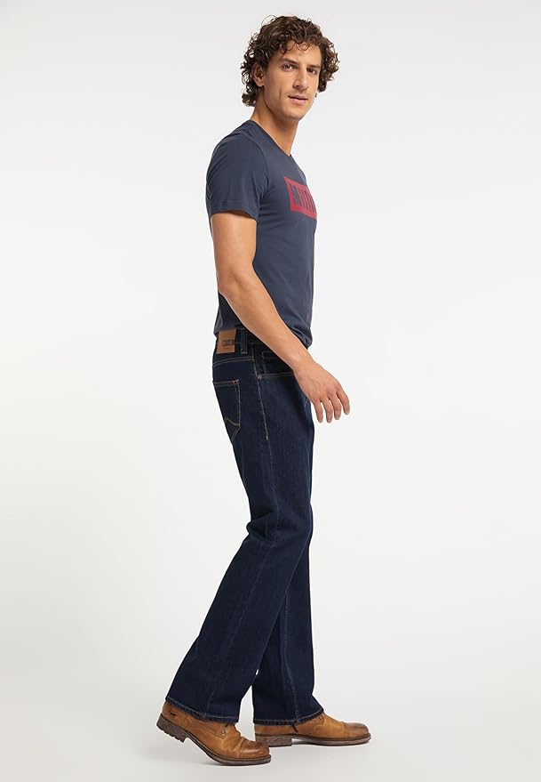 MUSTANG Oregon Boot Slim Low Boot Jeans bărbați – Albastru Închis – 1006280/5000-980
