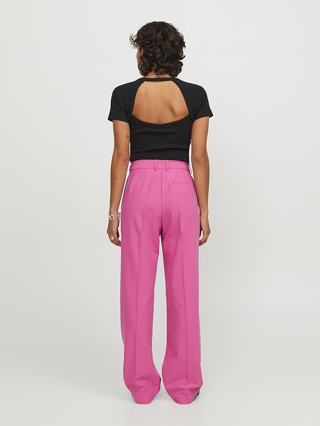 Pantaloni Damă JJXX JXMARY High Waist Carmine Rose