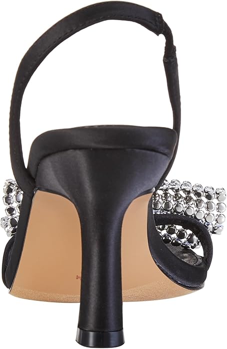 THE DROP Kate Sandale Slingback Damă Negre cu Toc – Mărimea 36.5 Originale