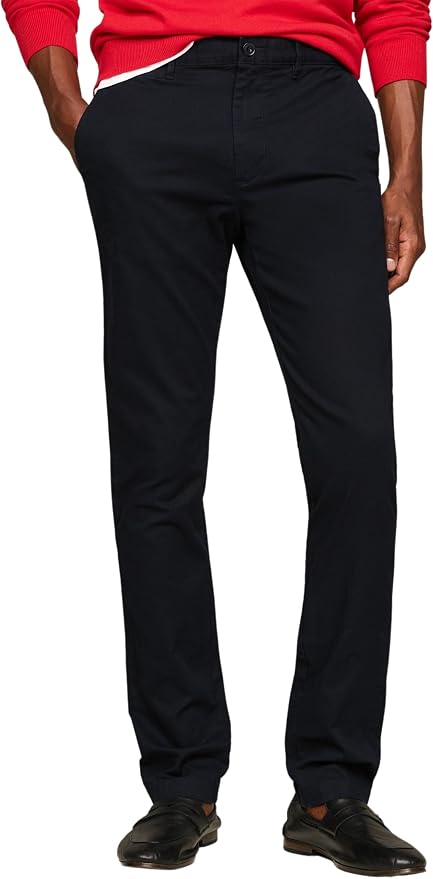 TOMMY HILFIGER Pantaloni Chino Slim Fit Bleumarin Bărbați Originali