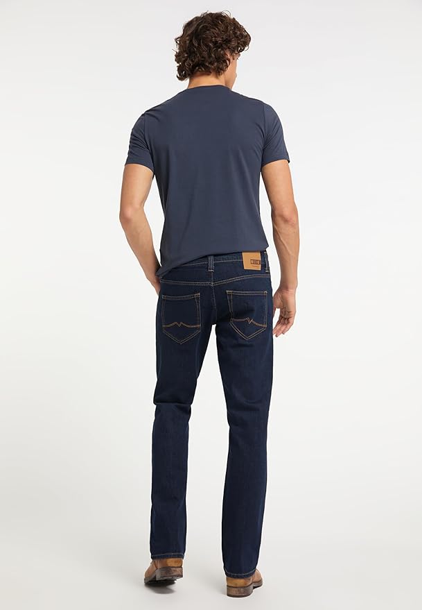 MUSTANG Oregon Boot Slim Low Boot Jeans bărbați – Albastru Închis – 1006280/5000-980