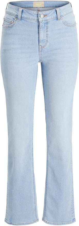JJXX JXNICE Slim Straight Mid Waist Jeans damă Light Blue Denim