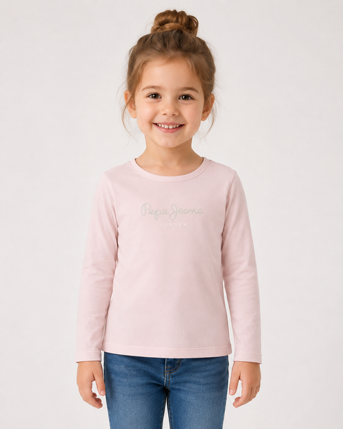 Bluza Pepe Jeans Hana Glitter fete, mânecă lungă
