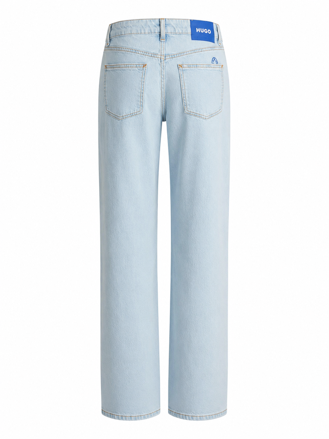 Blugi HUGO Blue Elyah_B damă Straight Fit