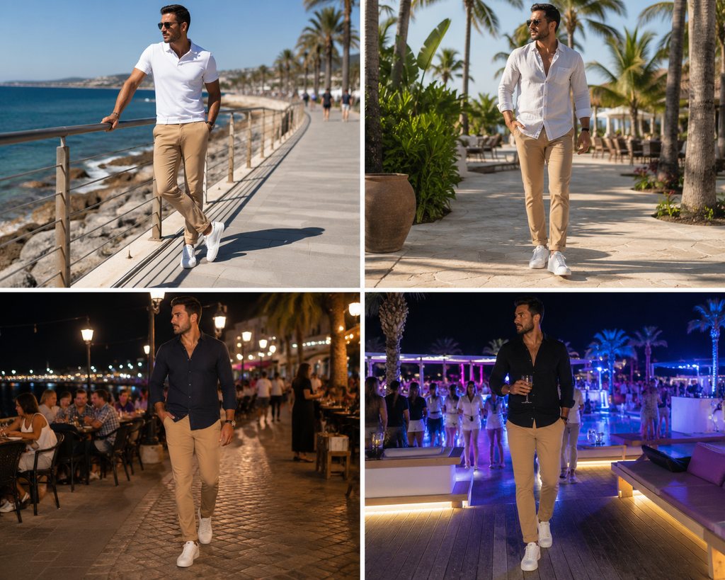 Pantaloni Chino Bărbați Stretch,elastici