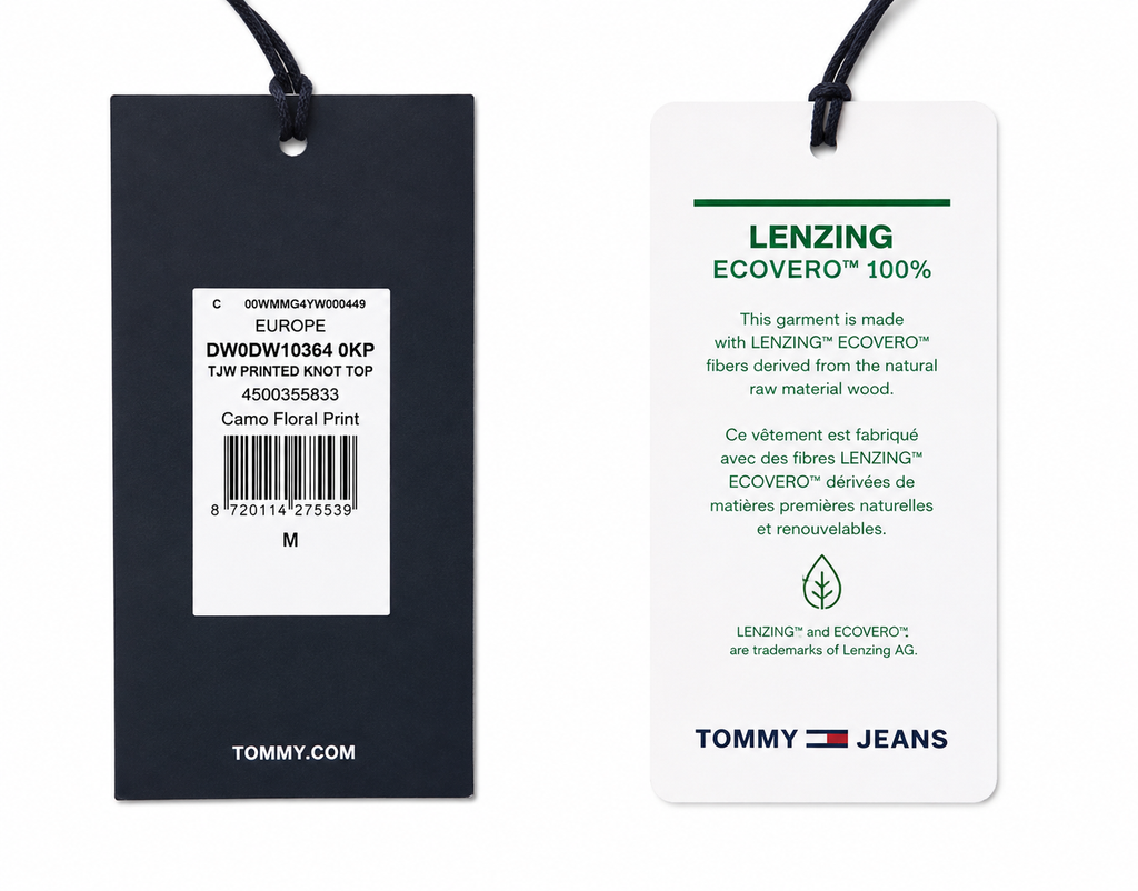 Top TOMMY JEANS Damă TJW Printed Knot