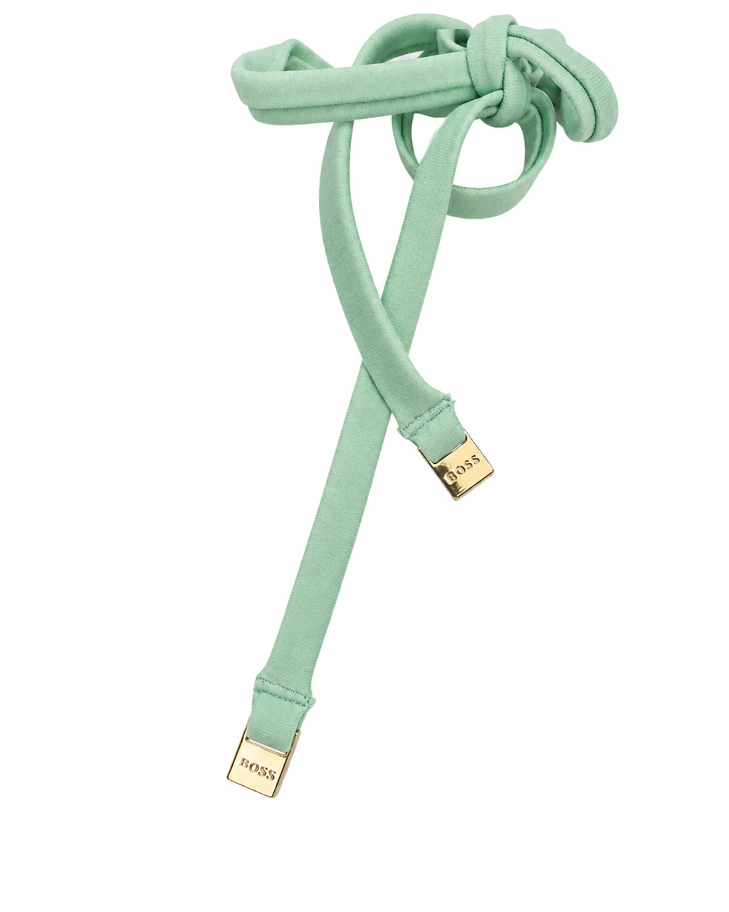 Slip  BOSS  verde pastel, cu șnururi laterale