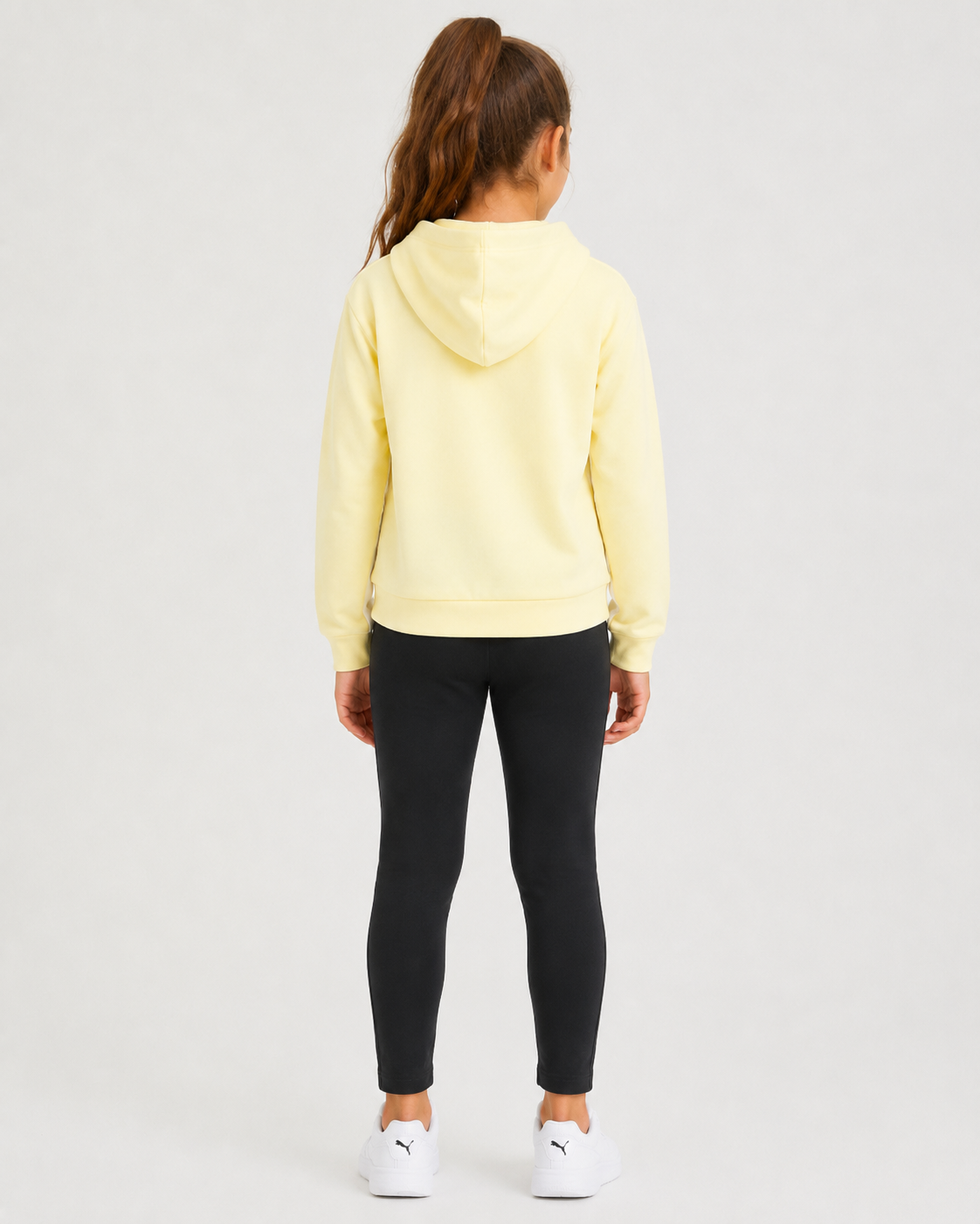 Hanorac PUMA fete Modern Sports Hoodie G Yellow Pear