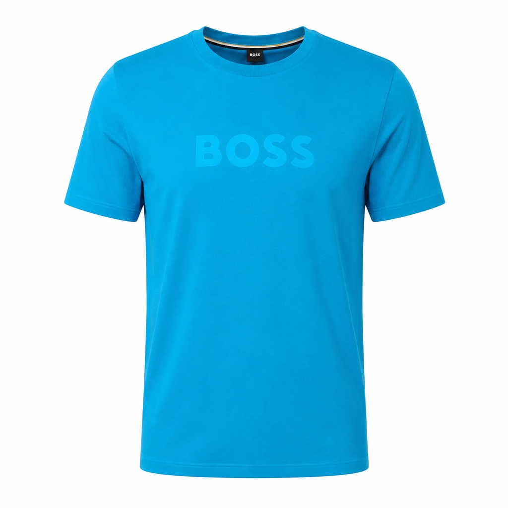 Tricou BOSS Beach T-Shirt RN bărbați Regular Fit