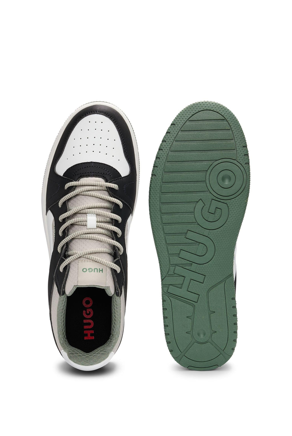 HUGO Sneakers Bărbați Hadrian_tenn_nypu Open Brown din Piele – Originali