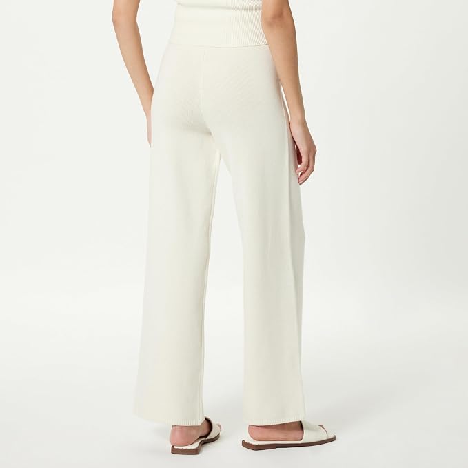 The Drop pantaloni tricot femei Cynthia Pant Whisper White