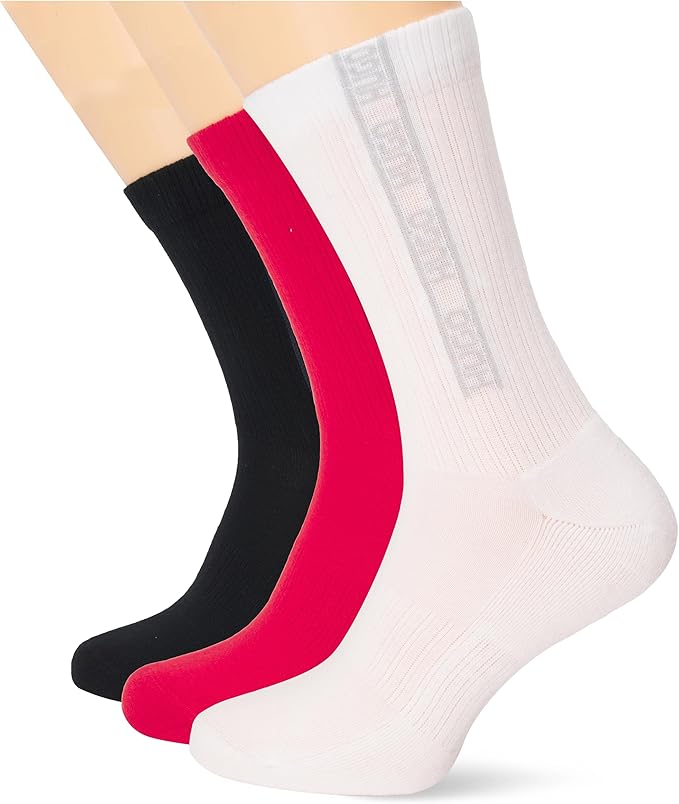 Șosete HUGO bărbați Tennis Logo din bumbac – Set 3 perechi Multicolor