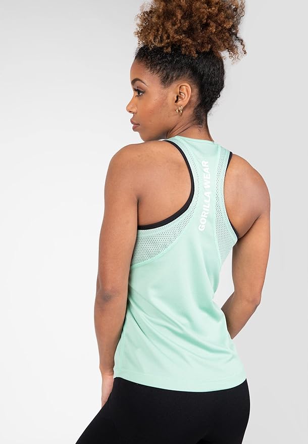 Gorilla Wear Seattle Tank Top Mint Green Damă – Maiou Sport Original