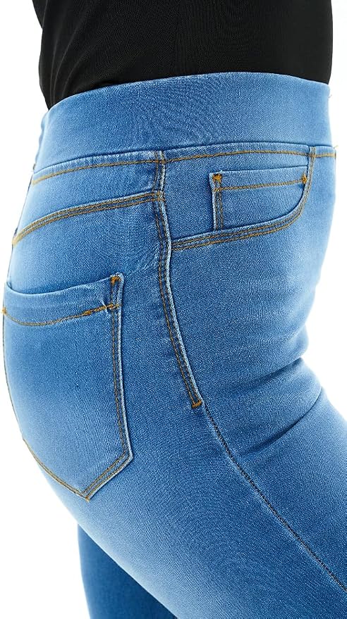 Blugi Jeggings Skinny Damă M17 – Mid Wash Blue
