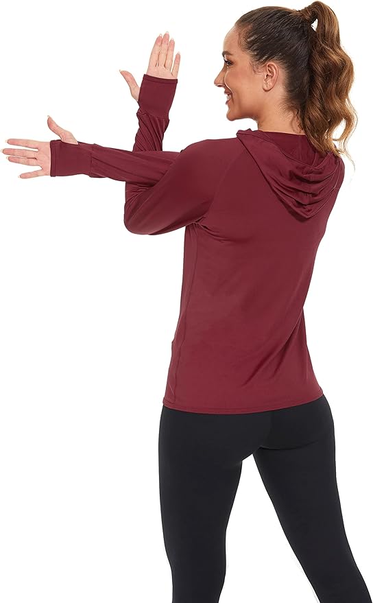Hanorac AMZSPORT unisex cu fermoar vișiniu
