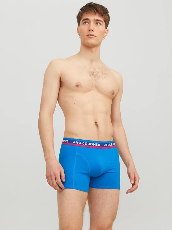 Boxeri JACK & JONES bărbați JACLAKELAND Trunks 3 Pack albastru