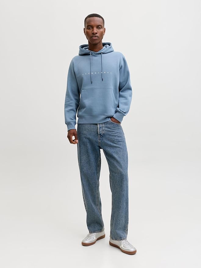 JACK & JONES Hanorac cu Glugă JJESTAR Sweat Hood Oceanview