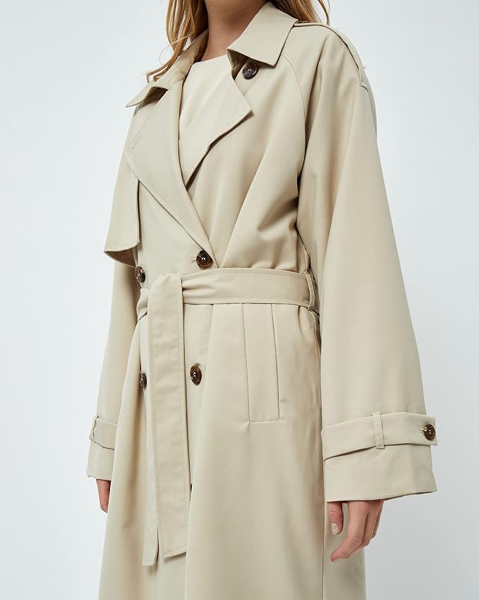 Trenci PEPPERCORN plus-size femei Maggie Curve Safari, mărimea 50