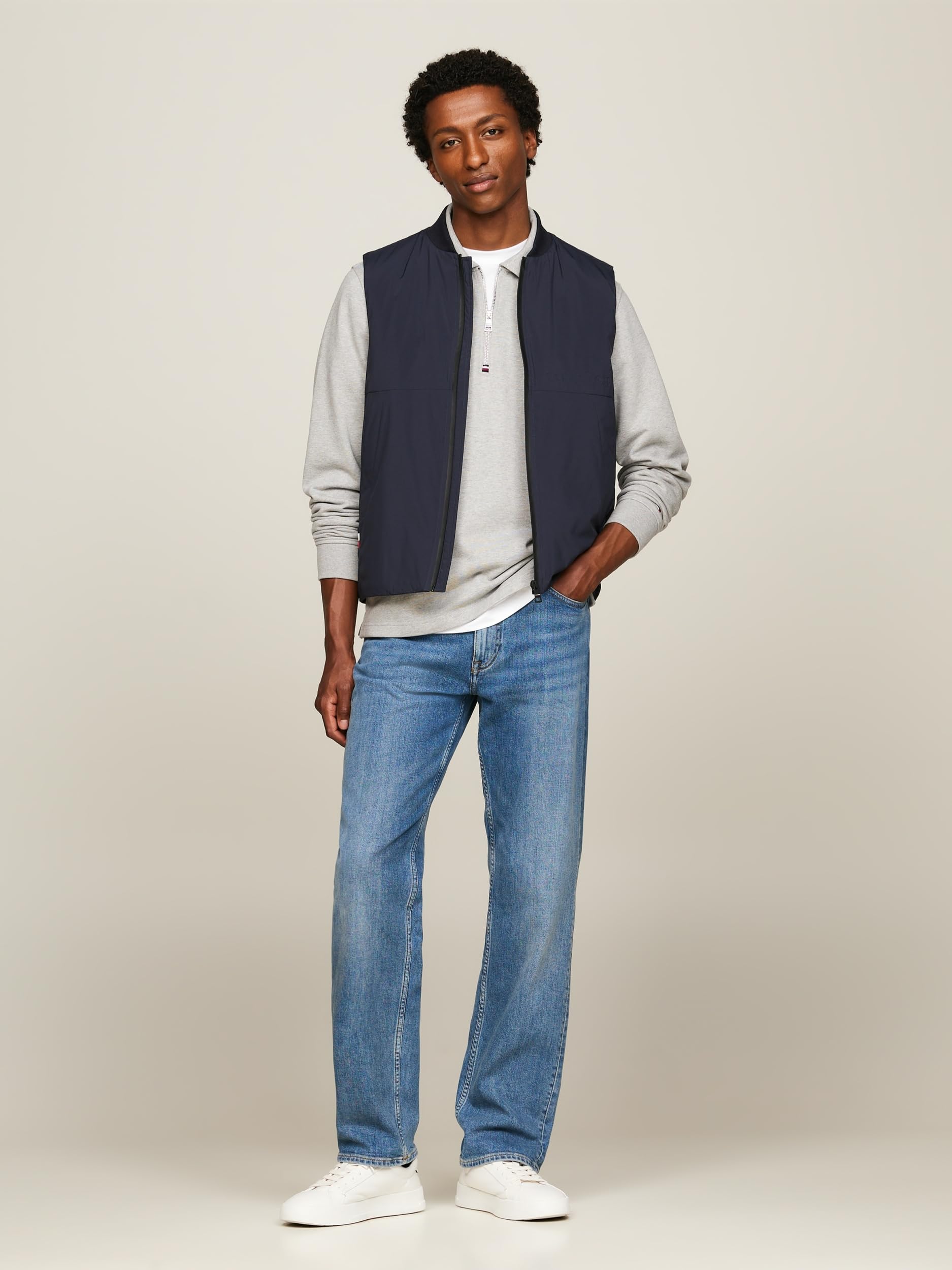 Tommy Hilfiger Vestă Bărbați Portland Windproof Bleumarin 3XL Originală