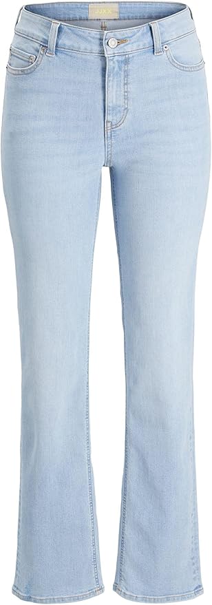 JJXX JXNICE Slim Straight Mid Waist Jeans damă Light Blue Denim