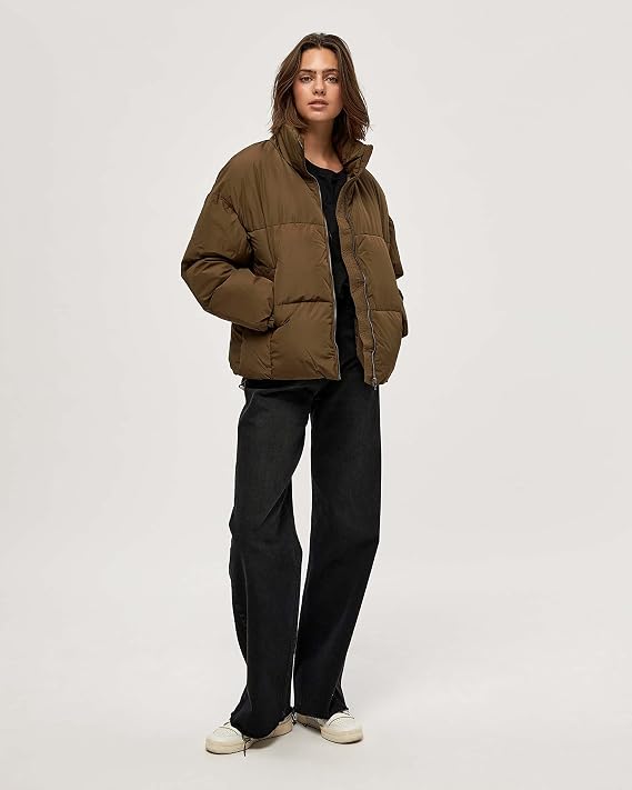 Geacă puffer MINUS femei Alexandra Crocodile Green