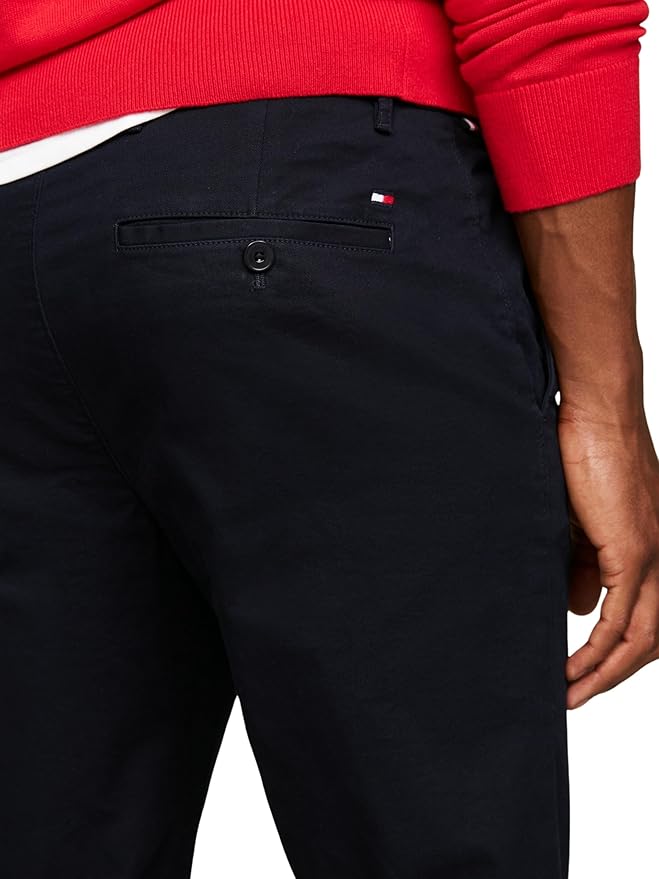 TOMMY HILFIGER Pantaloni Chino Slim Fit Bleumarin Bărbați Originali
