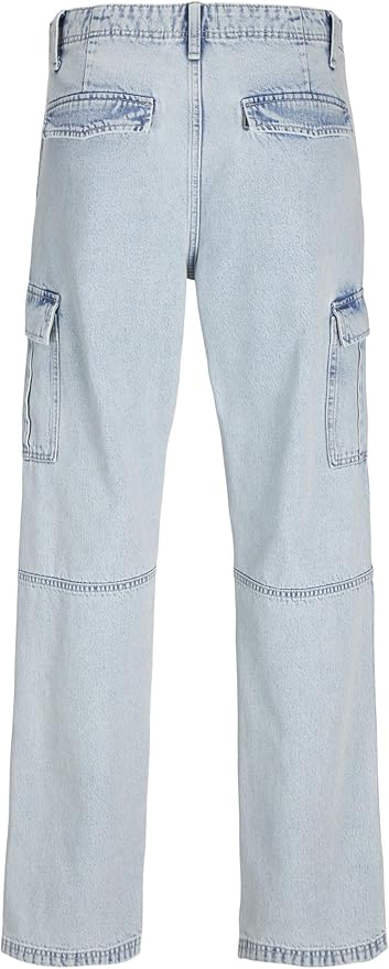 JACK & JONES Blugi JJIEDDIE Blue Denim Bărbați