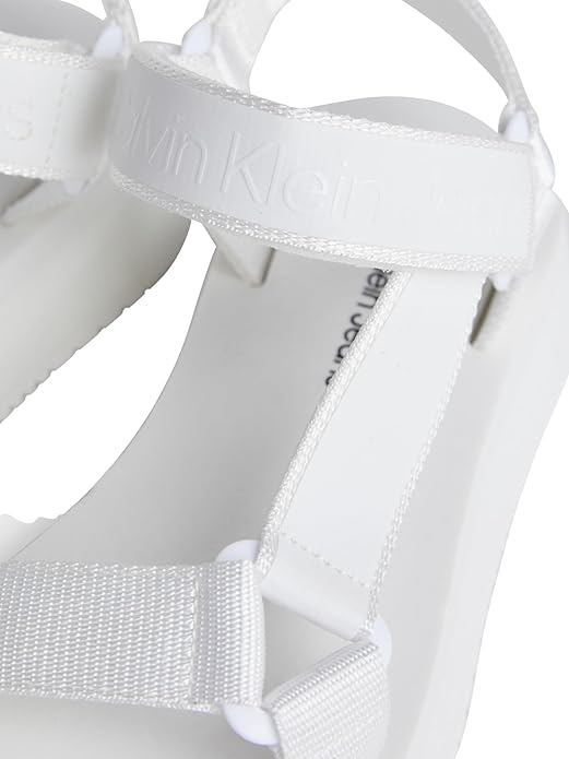 Sandale Calvin Klein Jeans Velcro Webbing DC Damă, Bright White (Alb)