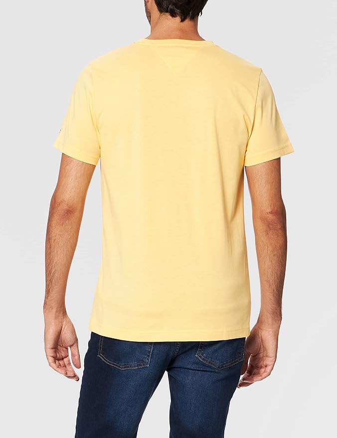 TOMMY JEANS Logo Tee Yellow Tulip