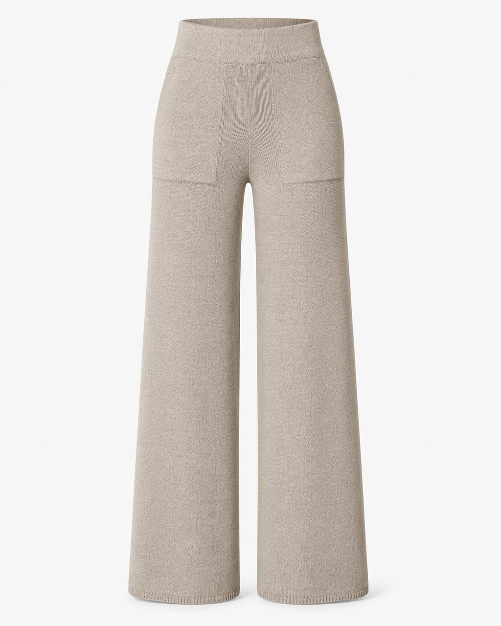 Pantaloni Tricotați The Drop Cynthia Wide Leg