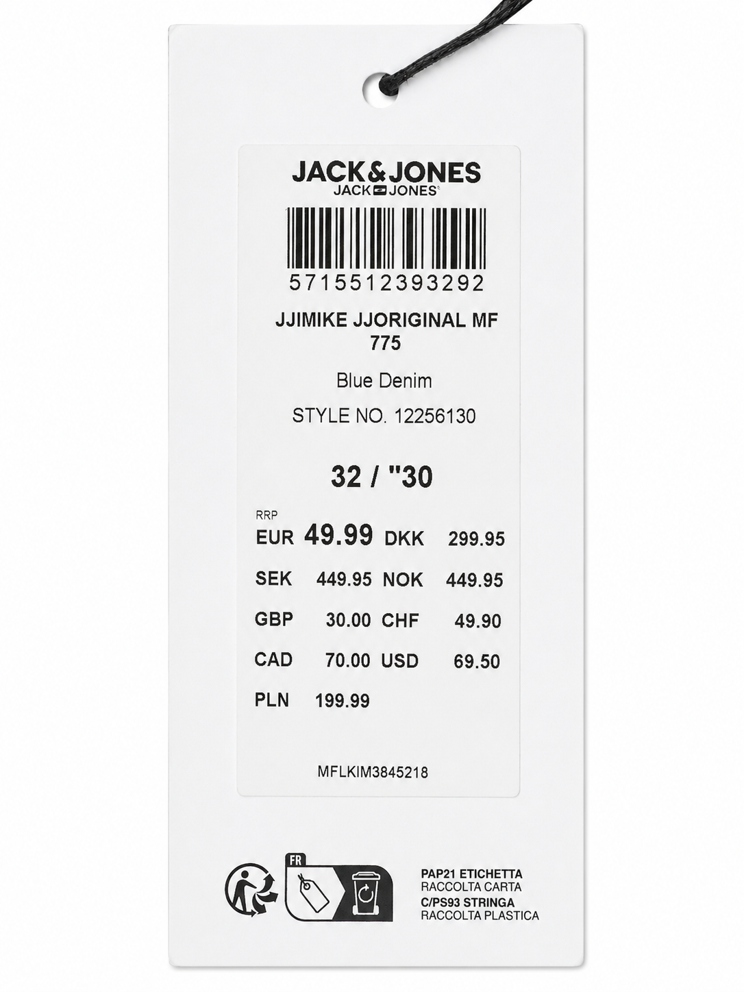 Blugi bărbați Jack & Jones JJIMIKE JJORIGINAL MF 775