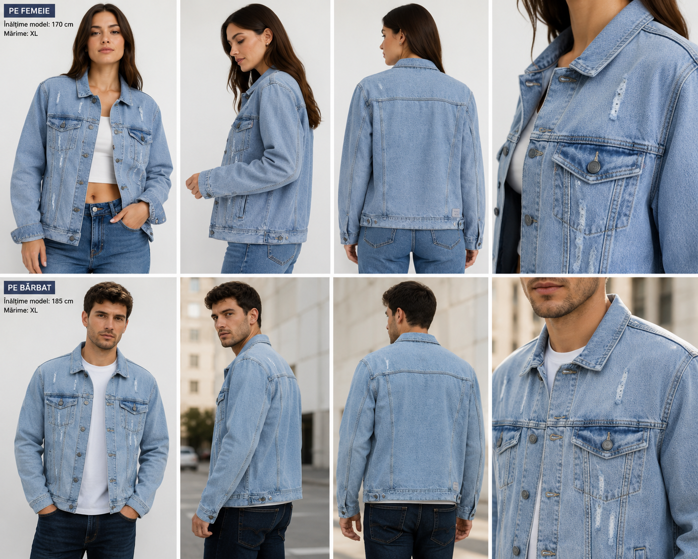 Jachetă Blend Saitz Denim  Albastru Deschis
