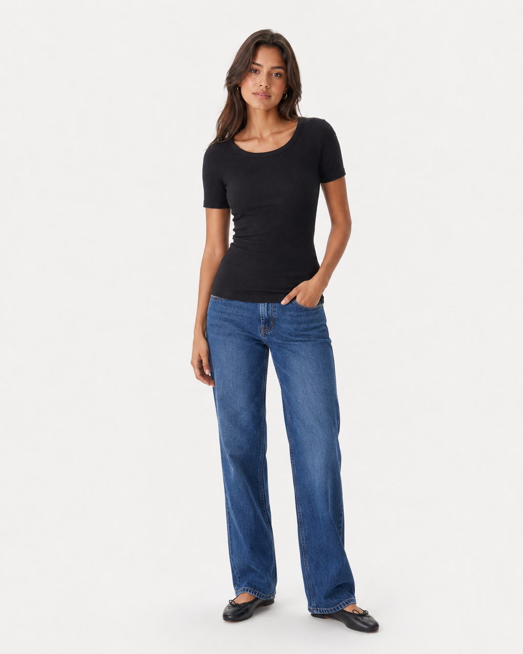 Tricou Tommy Hilfiger striat slim fit damă