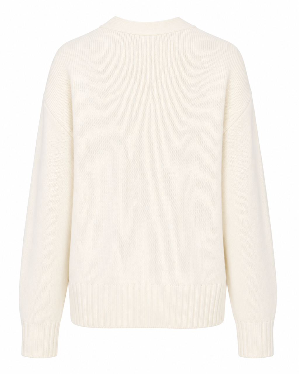 Cardigan damă The Drop Brigitte tricotat gros, Whisper White