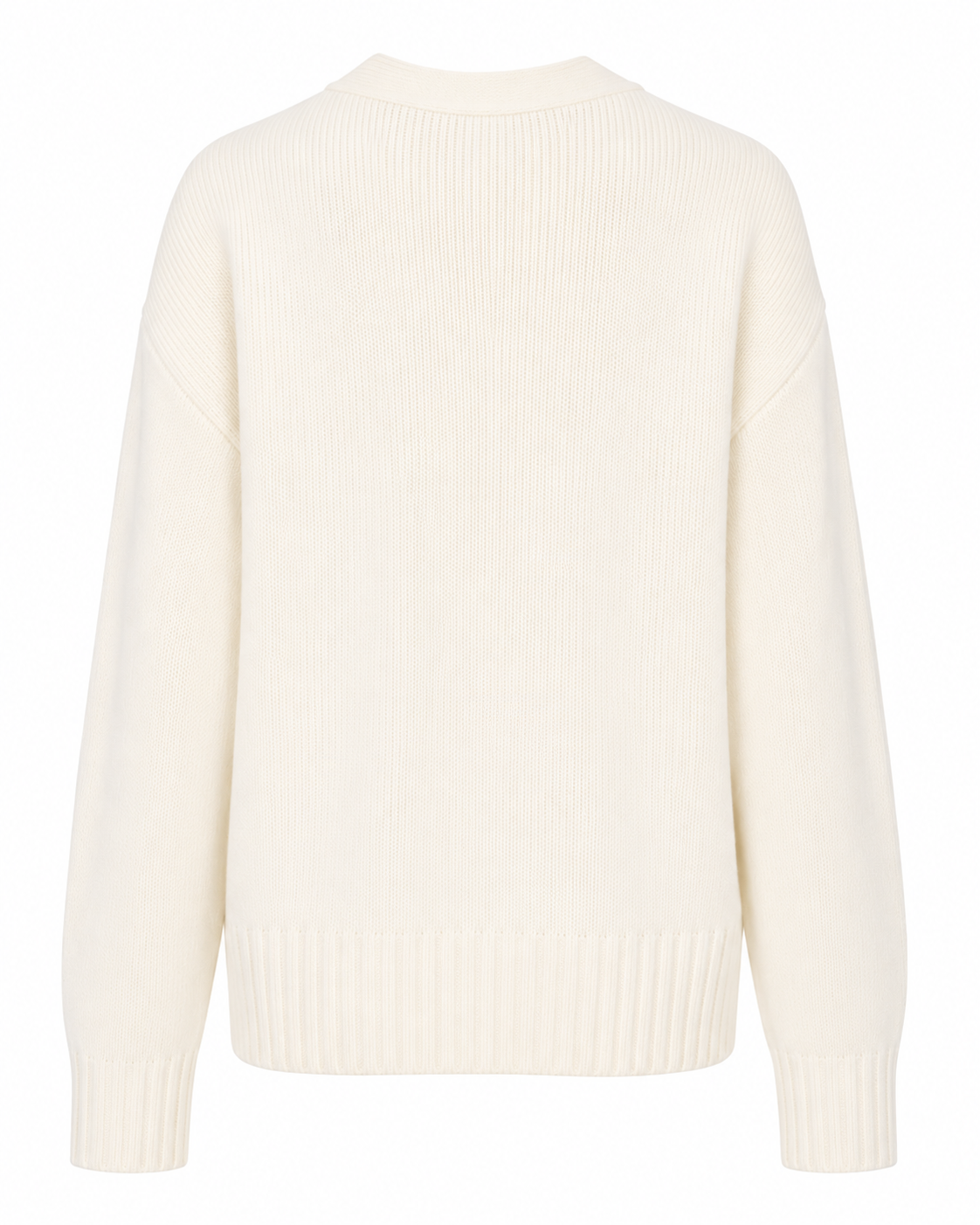Cardigan damă The Drop Brigitte tricotat gros, Whisper White