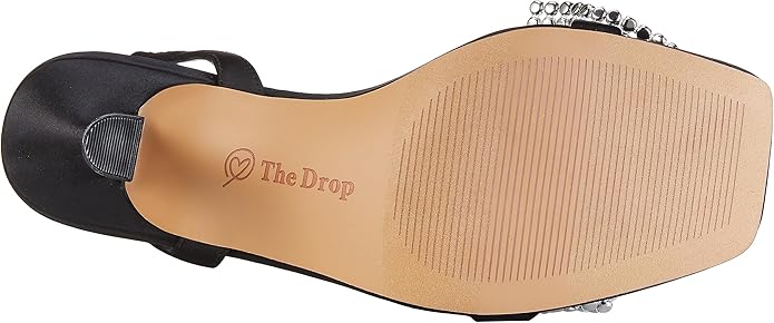 THE DROP Kate Sandale Slingback Damă Negre cu Toc – Mărimea 36.5 Originale