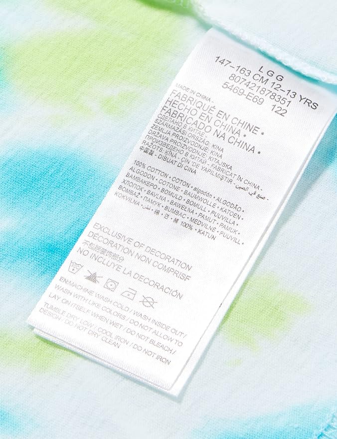 HURLEY Tricou Tie-Dye Logo Original Alb