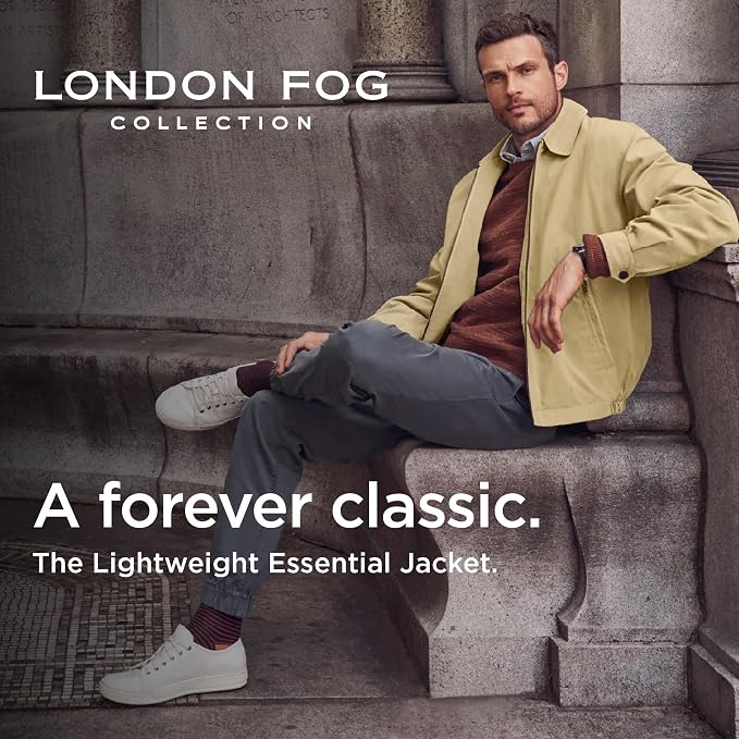Geacă ușoară bărbați London Fog Auburn Golf, rezistentă la apă