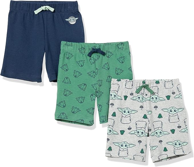 AMAZON ESSENTIALS Set 3 Pantaloni scurti copii