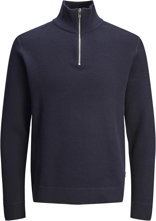 JACK & JONES JPRBLUCHRISTER Knit Half Zip Night Sky – Pulover Bărbați