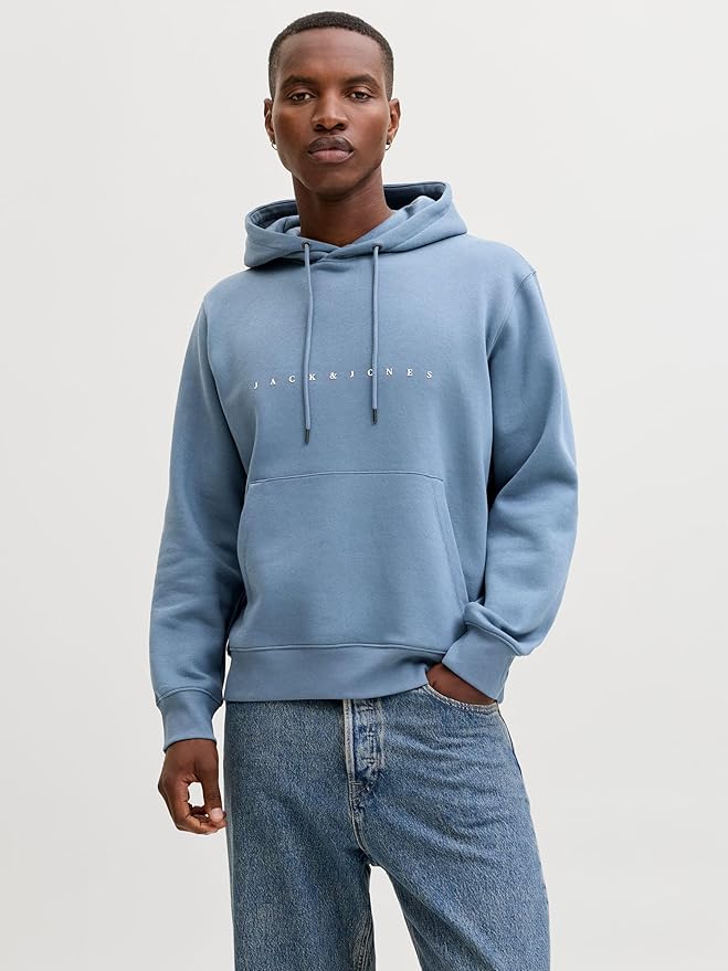 JACK & JONES Hanorac cu Glugă JJESTAR Sweat Hood Oceanview