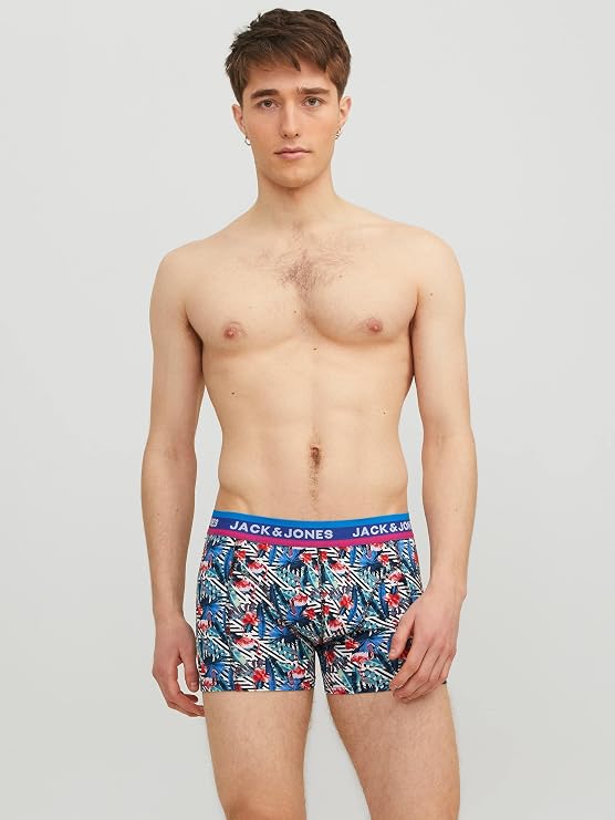 Boxeri JACK & JONES bărbați JACLAKELAND Trunks 3 Pack albastru