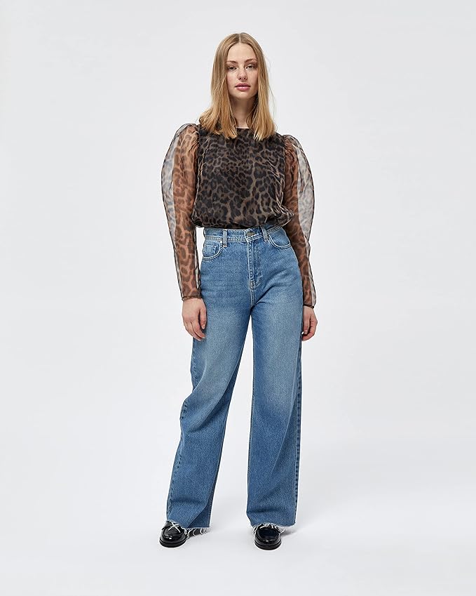 MINUS Joy Denim Jeans crem damă – Seedpearl Cream MI4248