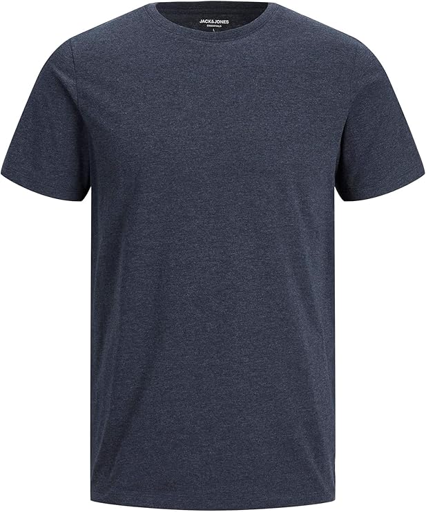 JACK & JONES PLUS Organic Mel Tee O-Neck Navy Blazer Melange